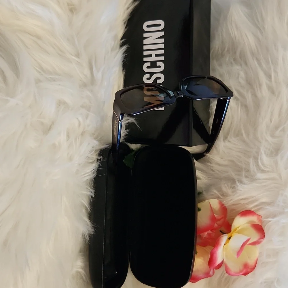 Moschino Red and Gold Sunglasses